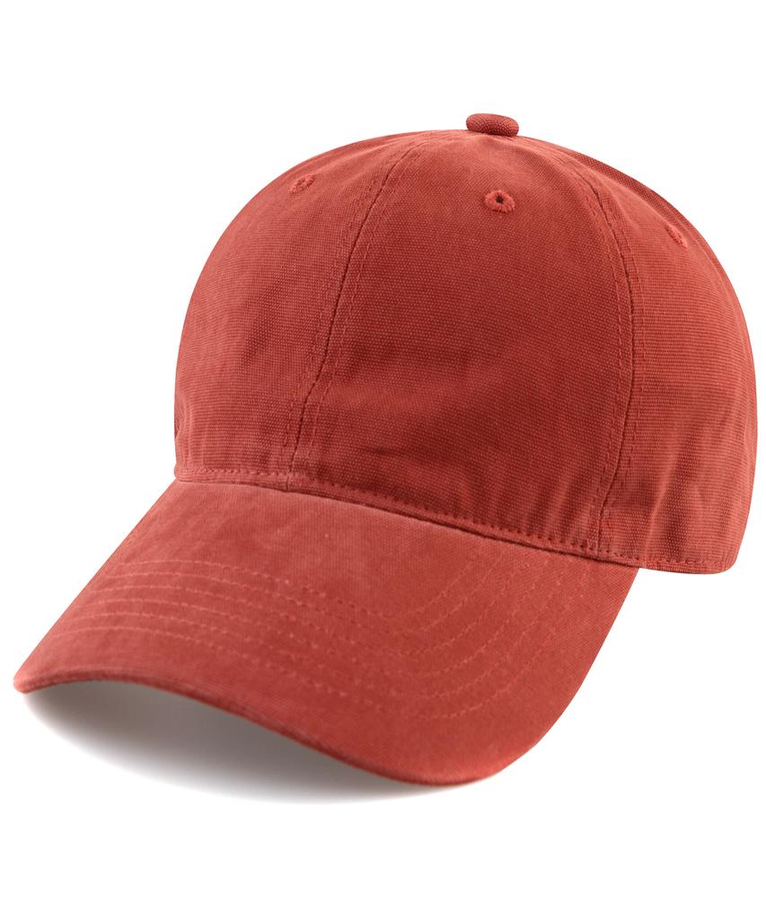Chaebteo Casual Canvas Ball Cap-Brick