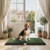 Tuoletta per Cani 76 x 50,5 cm Vasino per Cani con 2 Prati Artificiali Lavabili Toilette per Cuccioli per Cani per Balcone Casa Nero+Verde