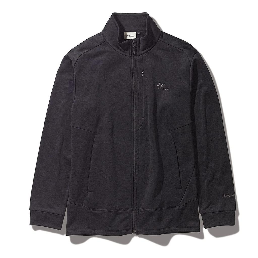 [Foxfire] Fleece Jacket [5113180] POLARTEC Fleece [Stretch] PD Fleece Jacket Men's Black L