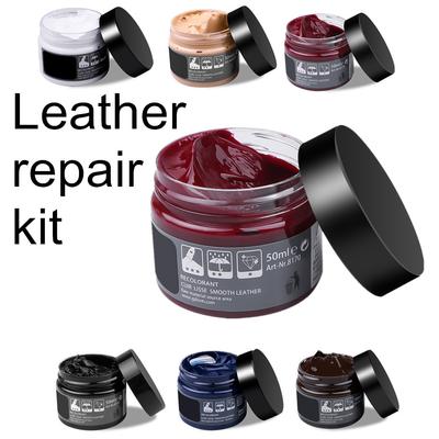 Cream Style Leather Repair Kit Car Seat Color Restoration Tool Fix Scratch Crack Rips Recoloring Shoes Clothes Sofa Scrach Set