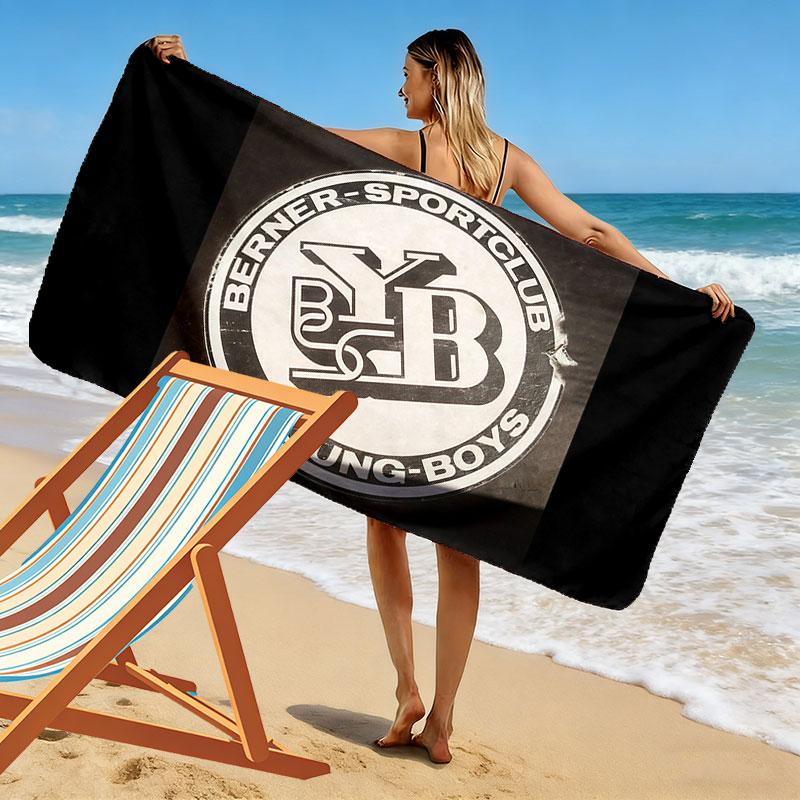 Young Boys Print Beach Towel, Large Soft Quick Dry Towel for Beach Camping Swimming