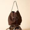 Women's Bag Commuter Light Luxury Shoulder High-end Underarm Bag Women's Large-capacity Portable Leather New Bucket Bag