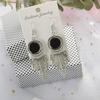 Women Tassel Geometric Earrings Long Round Retro Fashion Earrings