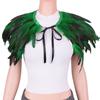 Bunter Echter Federschal Wickel Großartig für Halloween Cosplay Abendparty für Damen Fotografie Schulterstück Verstellbare Größe