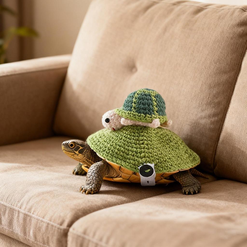 Suéter Para Tortuga Tejido Cálido Ropa Reptil Ropa Tortuga Mascota Pequeña Fiesta de Halloween Cosplay Clima Frío Vacaciones