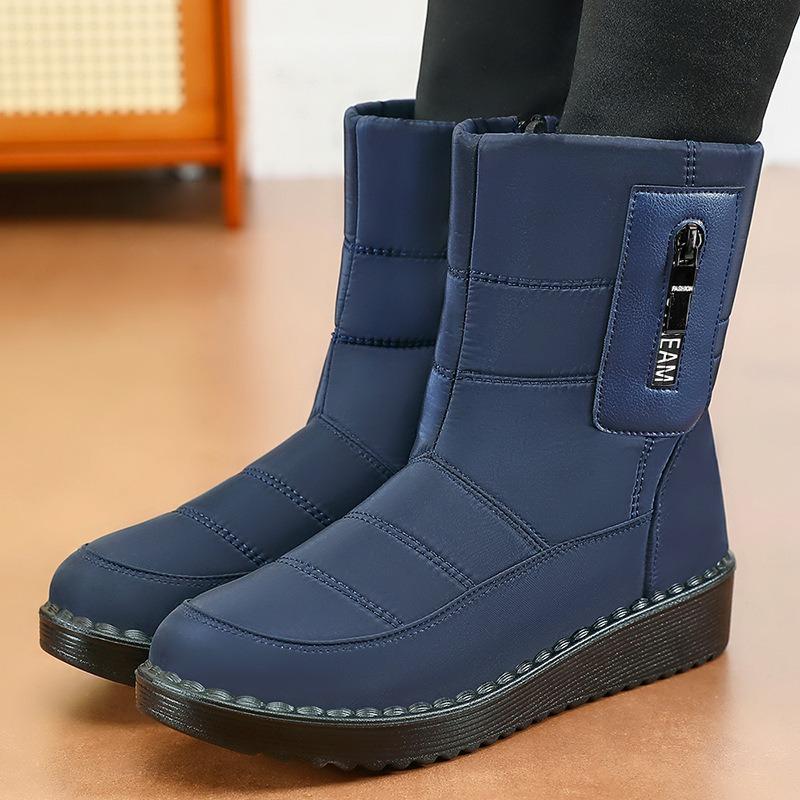 Cotton Shoes Winter Women's Cotton Shoes Outdoor Warm Long Snow Boots Polyurethane Piled Thickened Boots