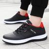 Spring, summer and autumn sports and leisure single shoes lace-up cloth black dirt-resistant medium dad travel shoes