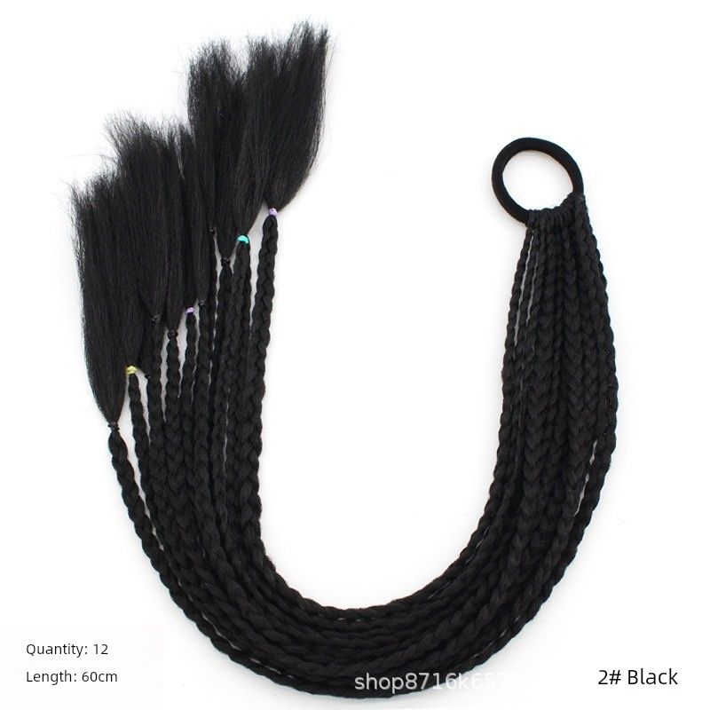 

Дреды Хвост Парик Женский Y2g Миллениум Сексуальные Дреды Цвет Градиент Волосы Плетение Артефакт Ремешок Кабельный Стежок Длинная Коса Black-a strip of 12