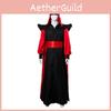 Luxurious Jafar Cosplay Robe Cloak Cape Hat Wizard Outfit For Halloween Events