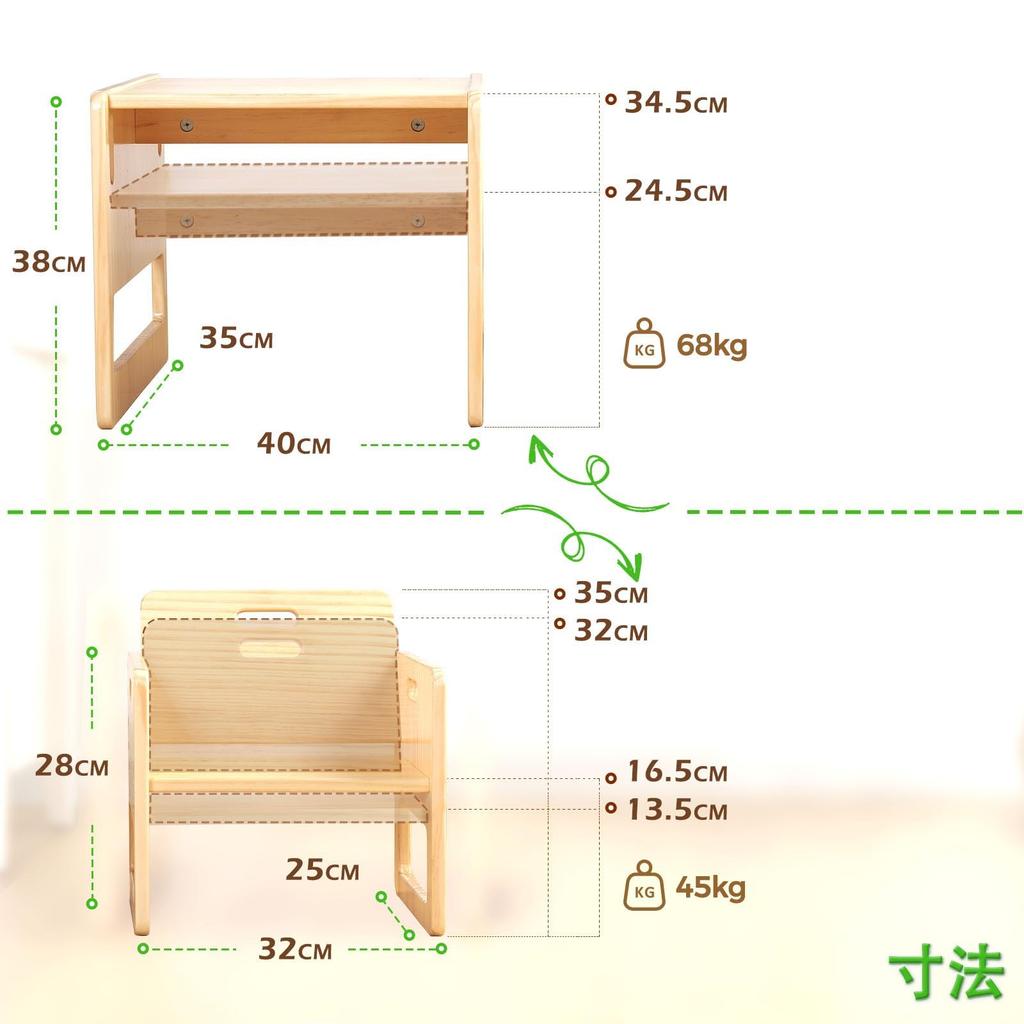 FUNLIO Montessori Table and Chair Set for Ages Toddler Weaning Table and Chair Square Kids Table and Chairs for and Easy CPC Certified
