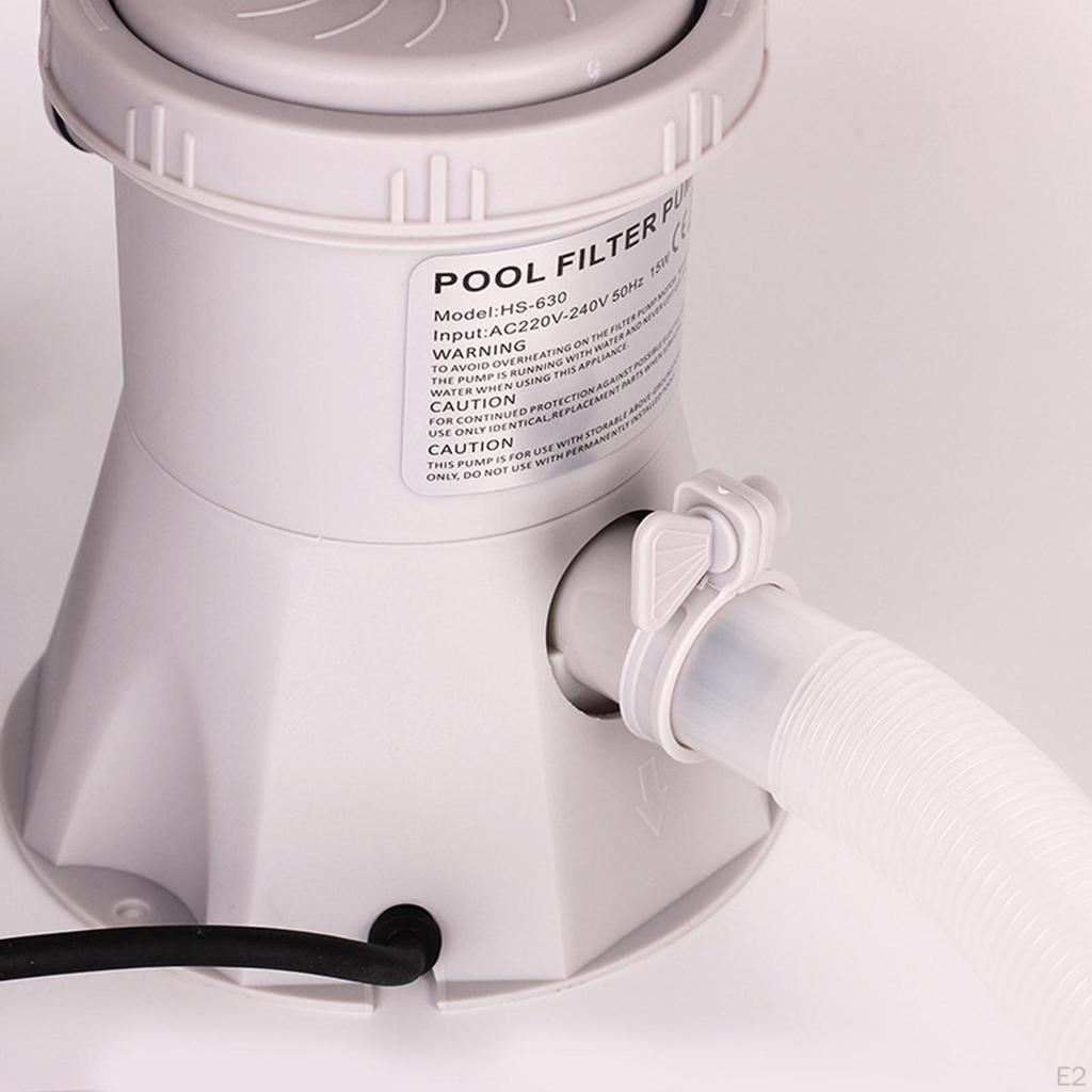 300GPH Above Ground Swimming Pool Electric Filter Pump Cleaning Tool EU Type