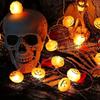 1pc, 10/20 Led Halloween Light String, Battery Powered, Halloween Pumpkin Lantern, Party, Yard, Garden Halloween Decoration