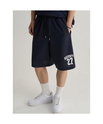 Sporty Number Shorts Navy