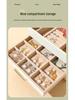 Cross-Border Jewelry Storage Box: Four-Layer Windowed Gold Drawer for Necklaces & Earrings