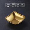 304 Stainless Steel Korean Hot Pot and Barbecue Dipping Dish - Gold, Two or Three Compartments