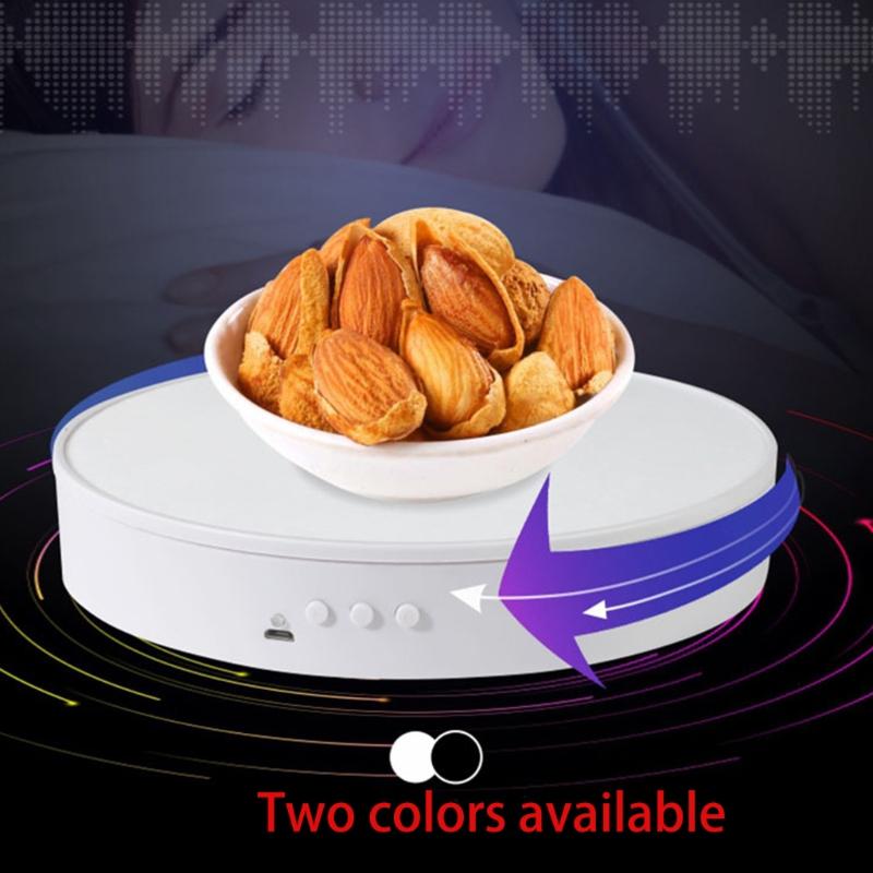 20cm 5V Electric Rotating Display Stand Turntable Photographic Video Shooting Stand Dynamic Rotating Display Stand