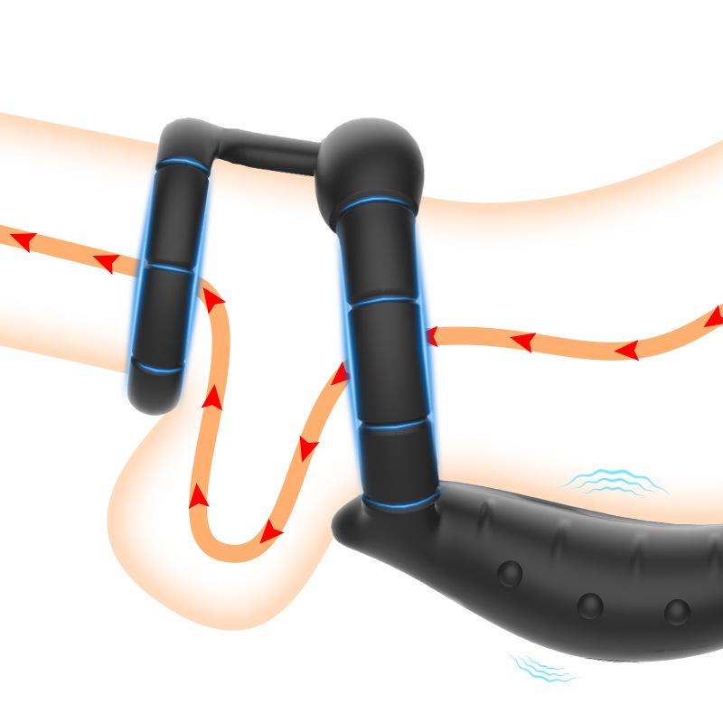 Vibrating Butt Plug for Men Prostate Massager Anal Vibrator for Beginner Anal Plug Cock Ring Perineum Stimulator Sex Toy for Men