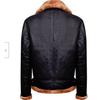 Fleece Thickened Lapel Fur Integrated Winter Zipper Men's Leather Jacket