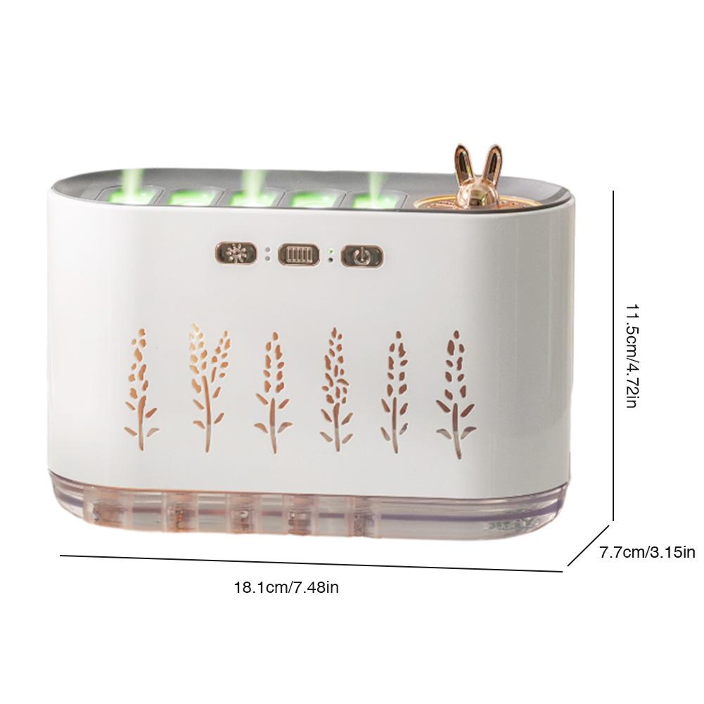 7 Colors LED Night Light Music Pickup Humidifier with 5 Nozzle Spray Aromatherapy Diffuser Air Purifier Oil Diffuser for Bedroom
