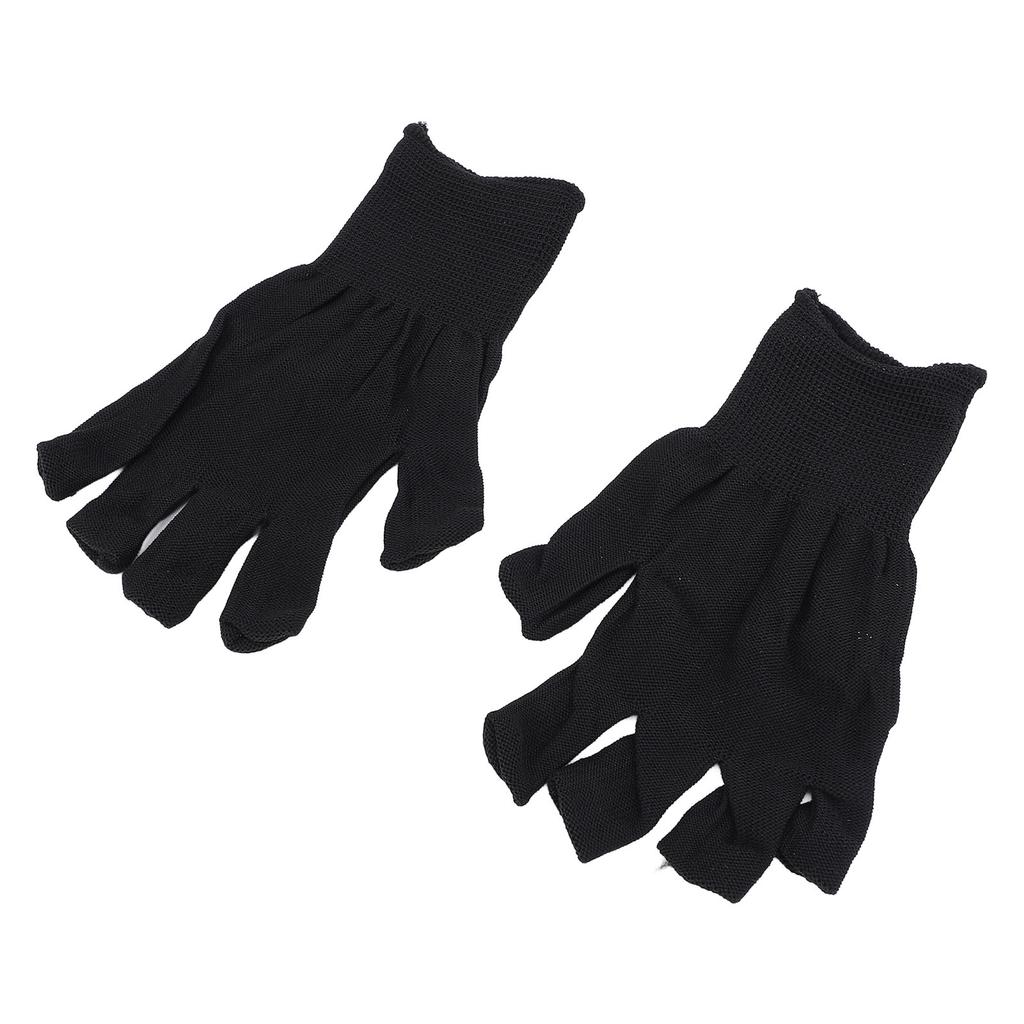 2 Pairs Nail Lamp Gloves Fingerless Nail Light Gloves Breathable Nail Light Gloves for Home Manicure