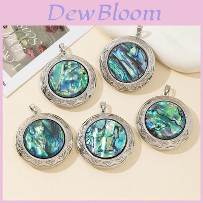 Copper Abalone Shell Pendant Necklace With Minimalist Design For Summer Jewelry Collection