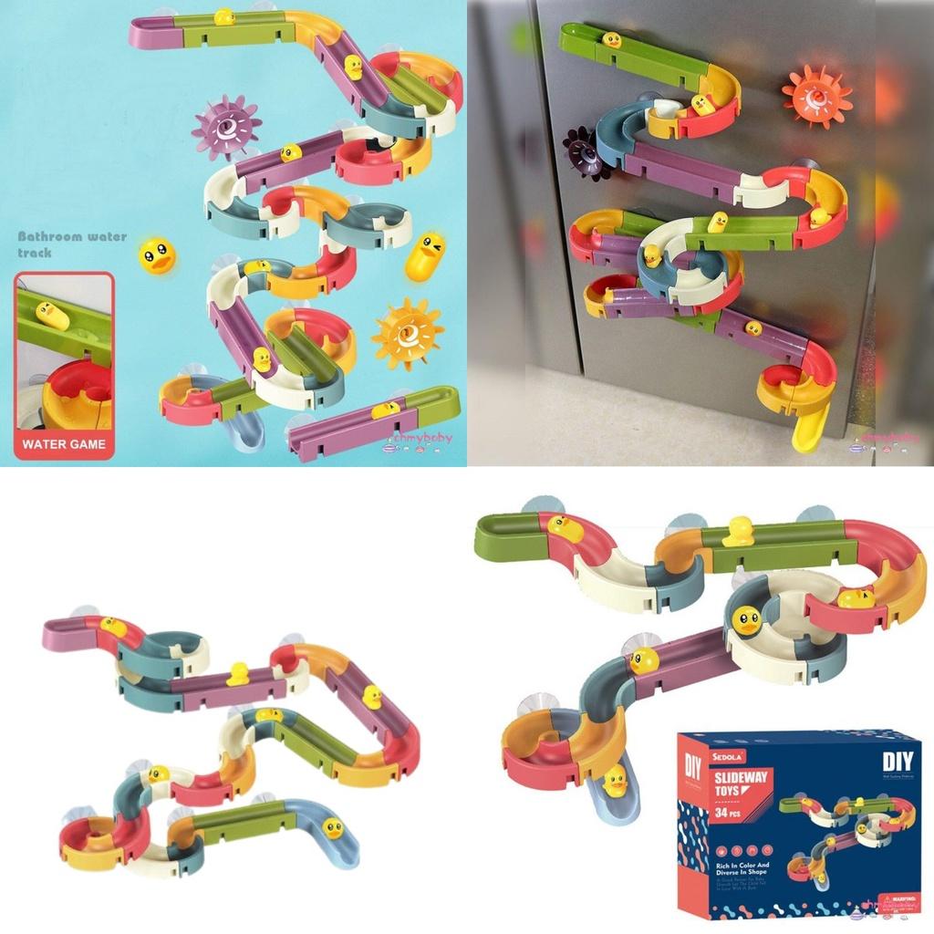 Fun Duck Bathroom Diy Water Track Toy For Kids