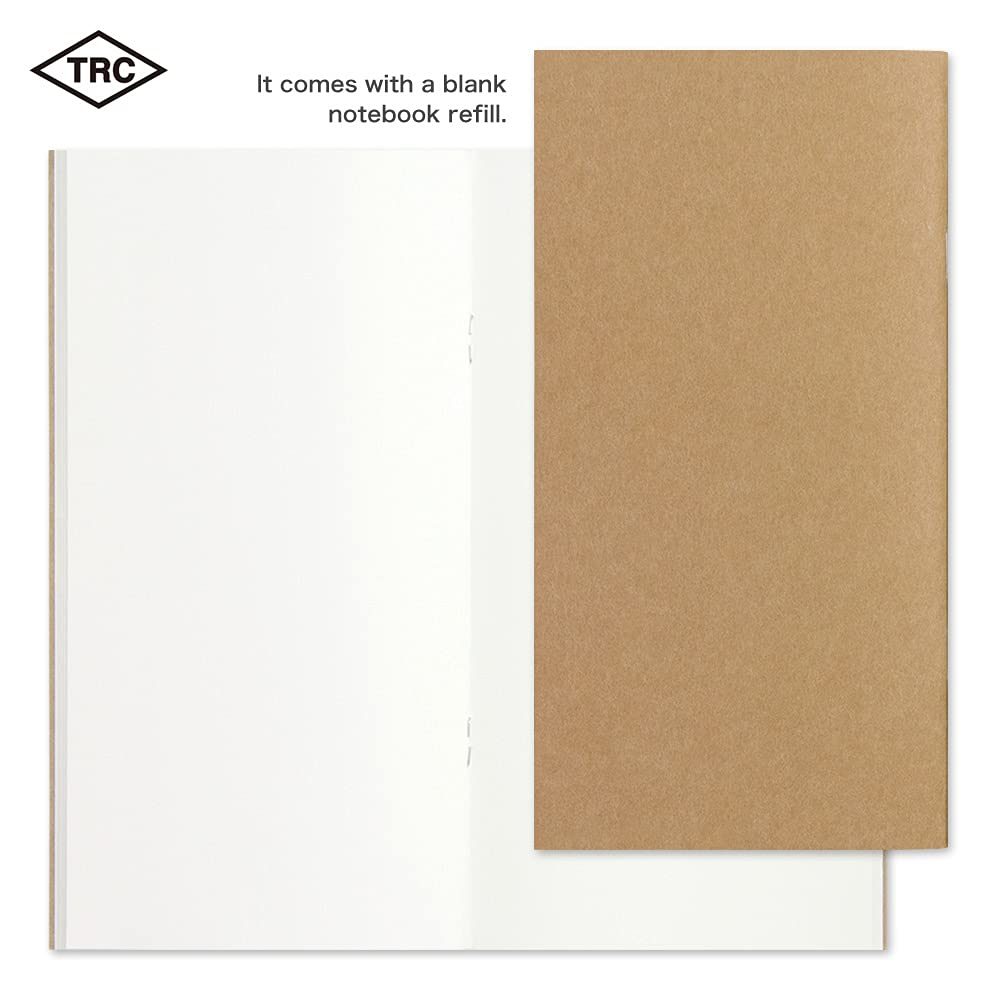 DESIGNPHIL MIDORI Traveler's Notebook, Regular Size, Limited Edition with Card, Blue, 15239006