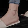 Square Cube Anklet Women's Leisure Niche Design Light Luxury Versatile Simple Foot Jewelry