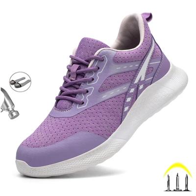 Latest Women's Shoes Indestructible Steel Toe Cap Safety Work Shoes Sneakers Lightweight Anti Smashing Female Footwear