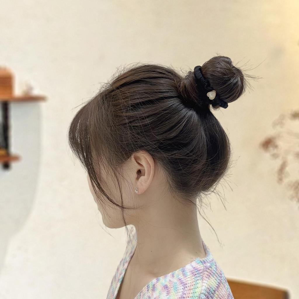 2Pcs Heart Round Headband Hair Ring Head Rope Fashion Headwear For Girl Sweet Rubber Band Hair Accessories