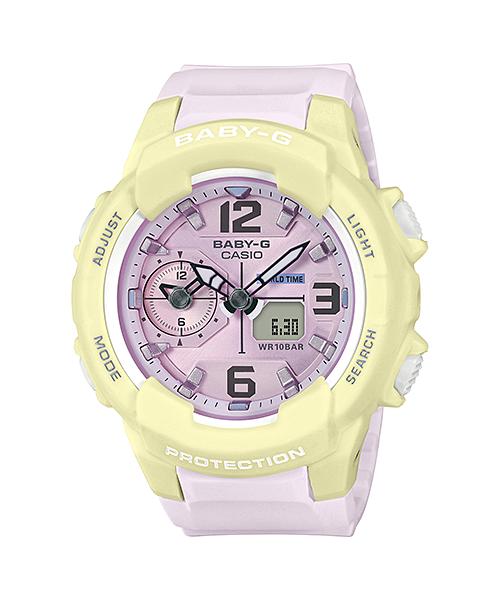 

Casio Men s Resin 100M Water Resistant Analog Shock Resistant Quartz Watch BGA-230PC-9B золотой