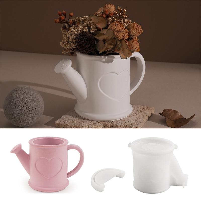 Multifuntional Silicone Watering Can Moulds Organizers Jar Molds Silicone Crafting Mold Suitable for Home Decorations