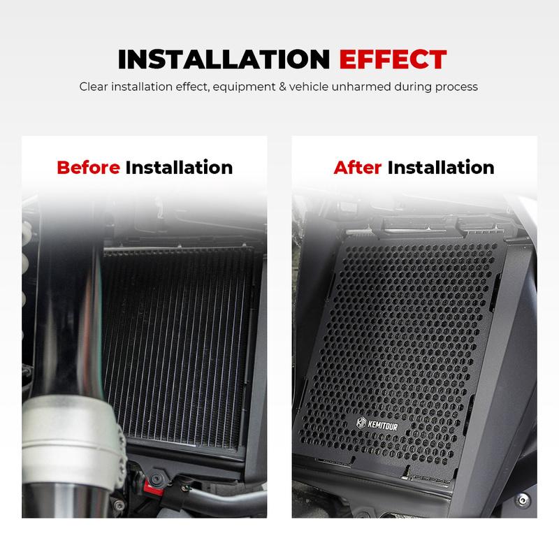 KEMITOUR Radiator Guard For BMW R1300GS & ADV Adventure 2023 2024 2025 Oil Cooler Cover Aluminium R 1300 GS Adv Motorcycle Parts
