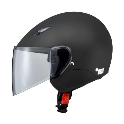 LEAD Motorcycle Helmet Semi-Jet SERIO RE-35 Half Matte Black Free Under 57~60cm