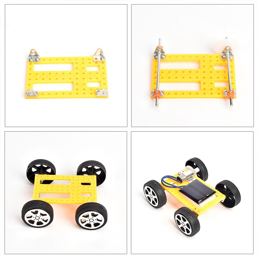DO-IT-YOURSELF Mini Solar Powered Toy Car Ideal For Children Solar Power Toy Assembled Energy Powered Car children s Playthings Children Novelty