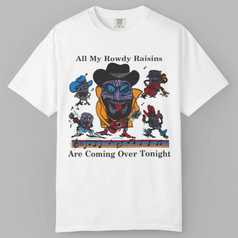 80’s California Raisins All My Rowdy Raisins Hank Willi Graphic Unisex Tee S-5XL Unisex T-Shirt XL