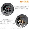 Kalevel 2pcs 90mm Audio Terminal Round Speaker Terminal Long Speaker Connector Terminal Speaker Switch Compatible Karaoke Speaker Conversion One-Touch