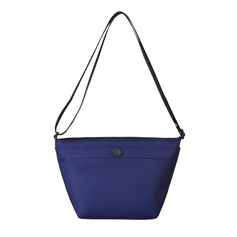 

Модный дизайн для женской сумки через плечо. Универсальная мини-сумка из водонепроницаемой ткани. Простая сумка через плечо. one size темно-синий