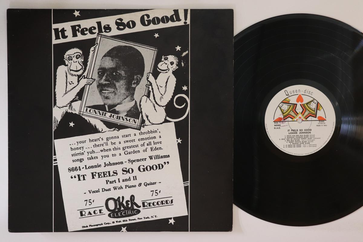 

LP Record LONNIE JOHNSON - It Feels So Good Q043 QUEEN-DISC Italy Blues Used
