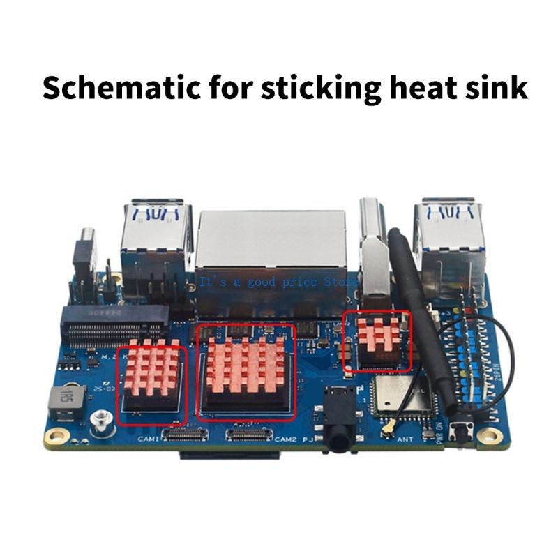 Acrylic Case Transparent Enclosure Active Passive Cooling Shell Optional Cooling Fan Heatsink for RV2 Development Board