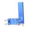 Aluminum Rudder with Water Pickup Inlet for RC Racing Electric Boat Model Marine (Blue, 75mm)
