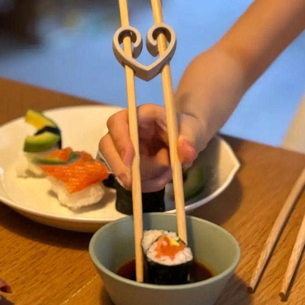 Aides aux baguettes pour débutants Entraîneur d'entraînement durable Support Baguettes chinoises réutilisables Connecteur à charnières antidérapantes pour