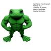 3D Printed Muscle Frog Statue PLA Standing Frog Figurine Home Office Desktop Decoration Ornament Fitness Enthusiasts Gift