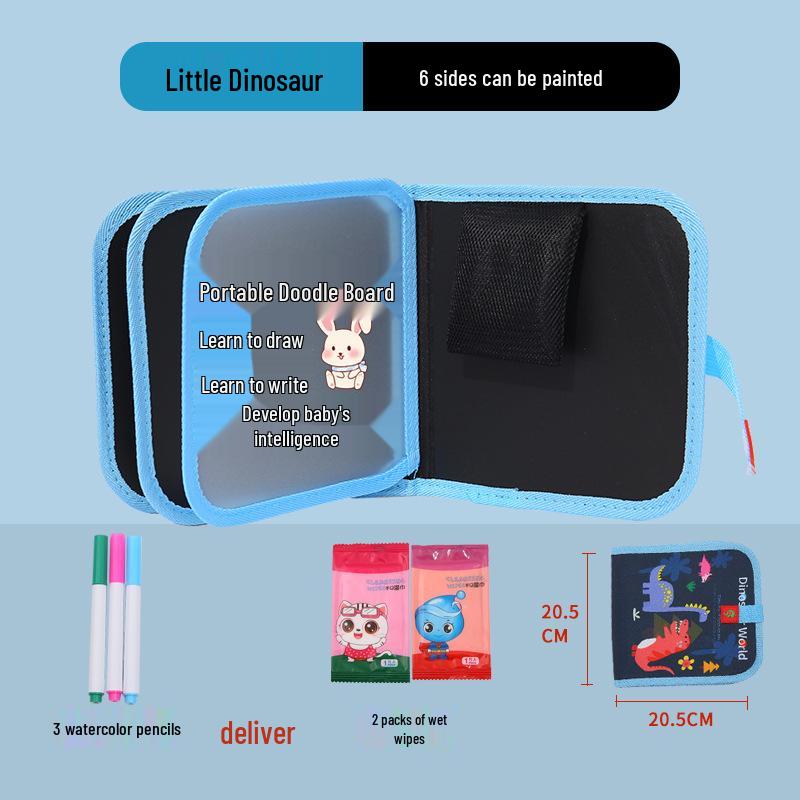 Portable Children's Drawing and Coloring Board - Reusable, Erasable, and Compact Toy for Kids