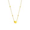 Double Layer Gold Heart Necklace And Anklet Set