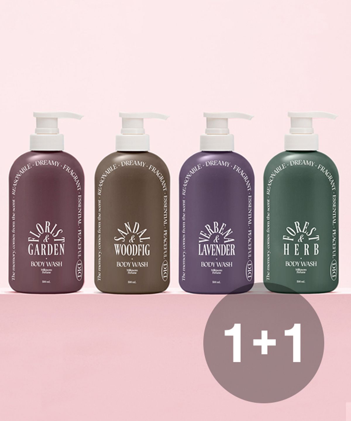 [Set of 2] Milk Incera Perfume Body Wash 500ml+500ml Florist
