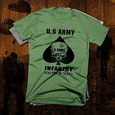 Infanterist T-Shirt Militär Kampfveteran Irakkrieg Infanterie Taktischer Angriff