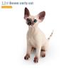 PVC Simulation Cat Model Devon Curly Cat Lifelike Cat Action Figures Sleepy Stretching Cat Simulation Pet Desktop Ornament