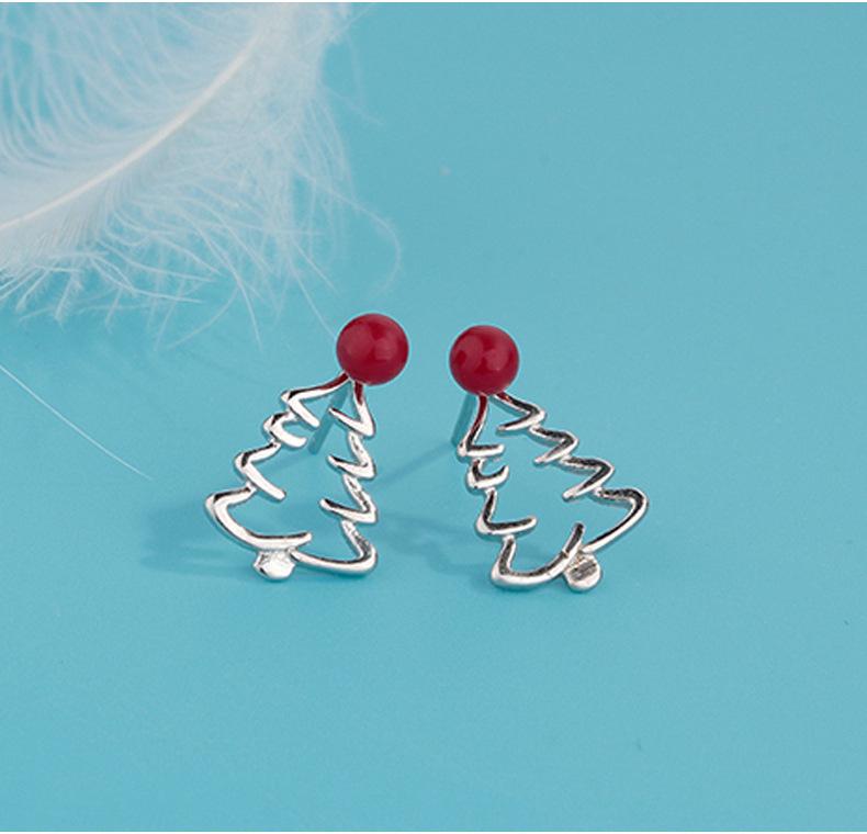 

Рождественские праздничные серьги-гвоздики: Лось, Дерево, Леденец, Снеговик