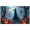 Halloween Decor Spooky Setting Fantasy Scene Spooky Decoration Outdoor Scene Witch Banner For Night Event Photo Background